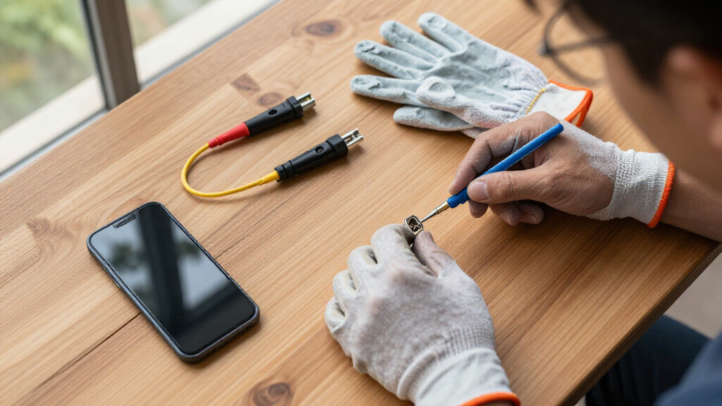 fiber optic cleaning kits for field work