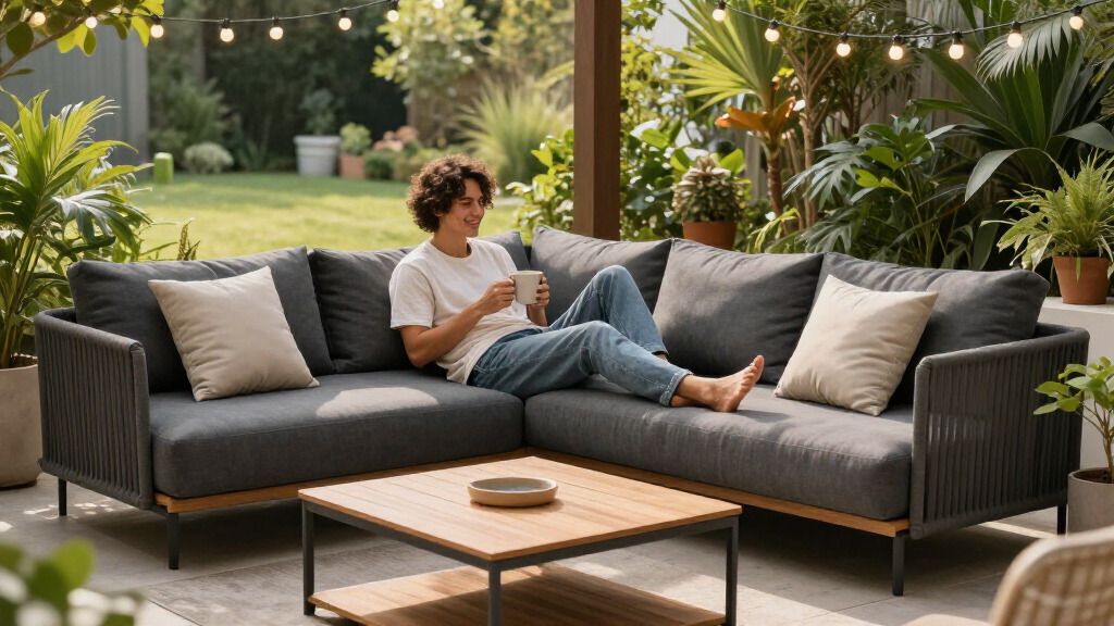 premium outdoor sectional sofa