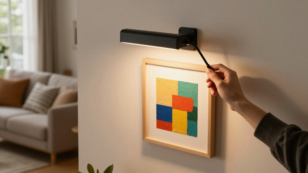 picture lights for wall art