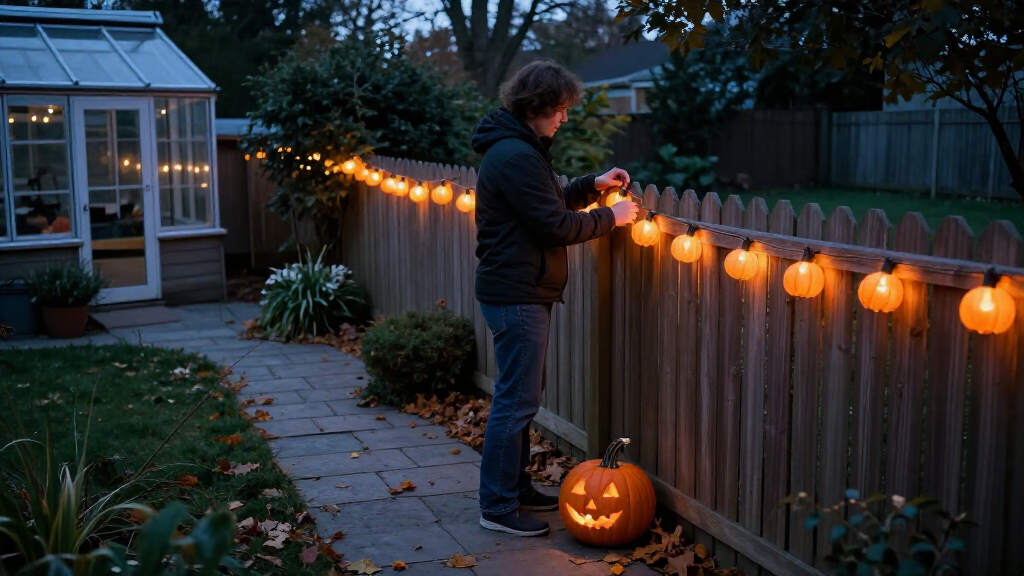 Halloween outdoor lighting