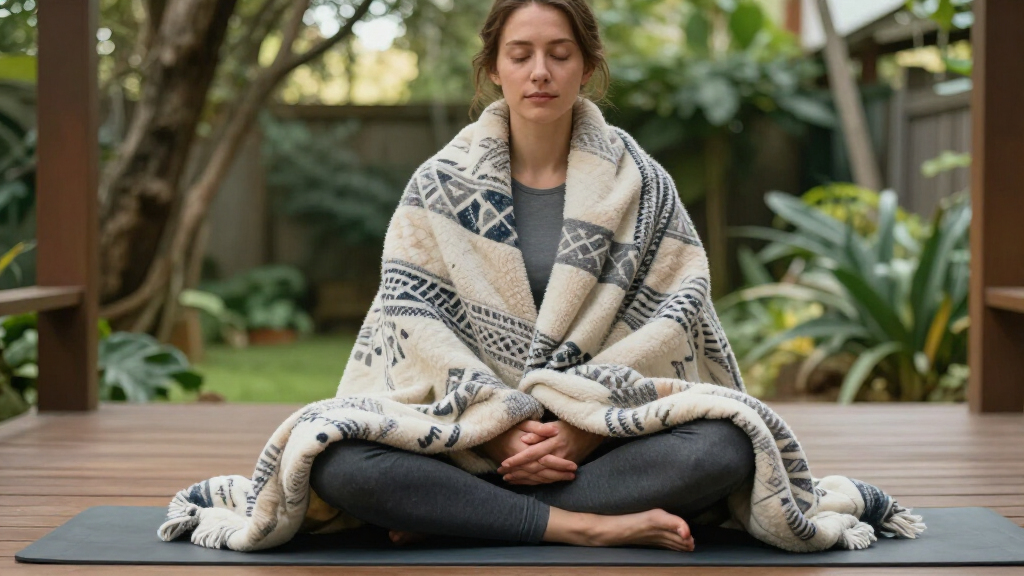 insulated yoga blankets