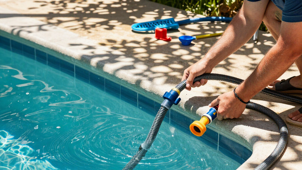automatic pool cleaner hoses and attachments