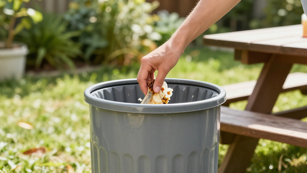 collapsible outdoor trash can