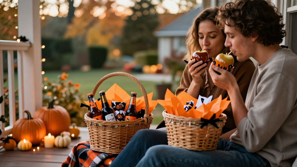 couples Halloween gift baskets