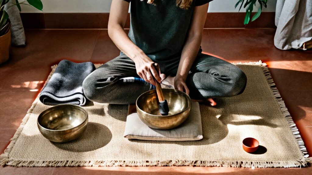 guided meditation singing bowls