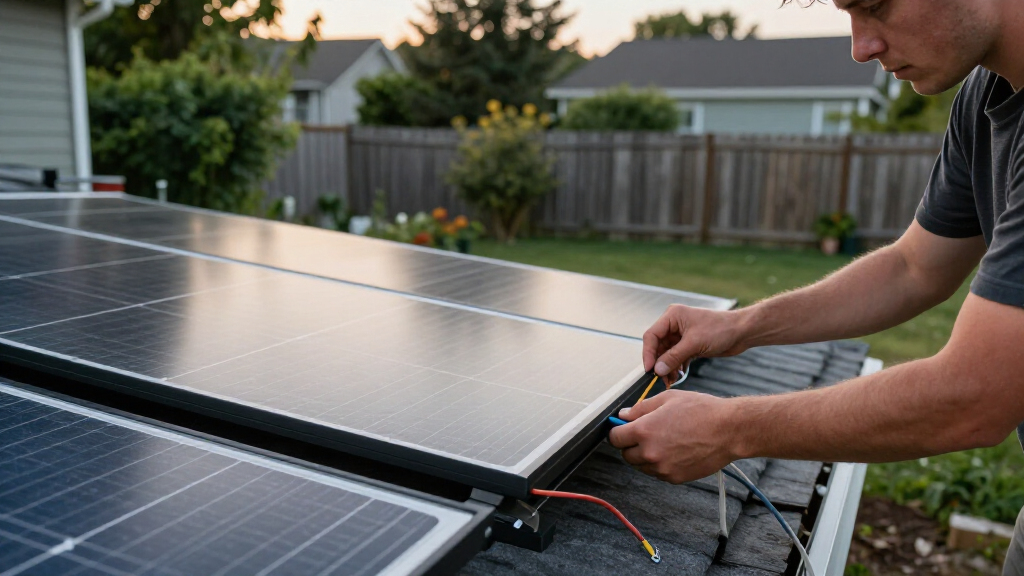 solar panel kit for home backup battery charging