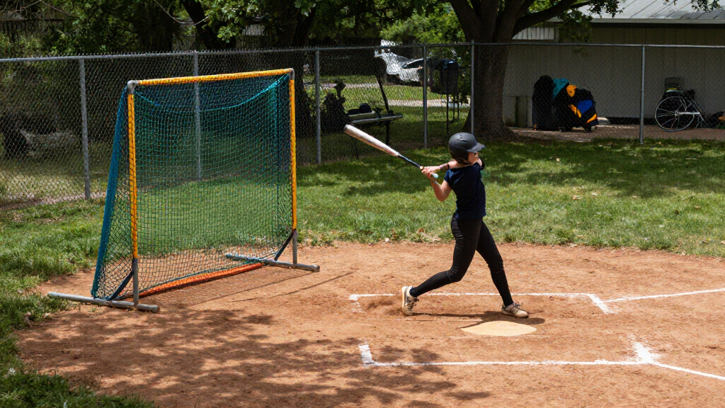 popup softball hitting nets