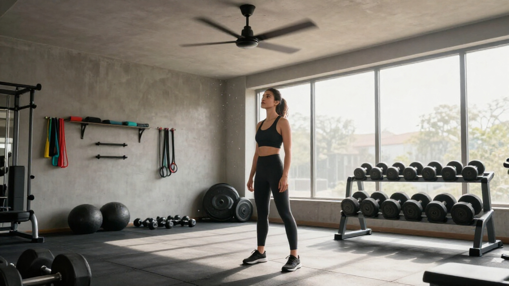 13 Best Ceiling Fans for Your Home Gym to Keep You Cool While You Work Out