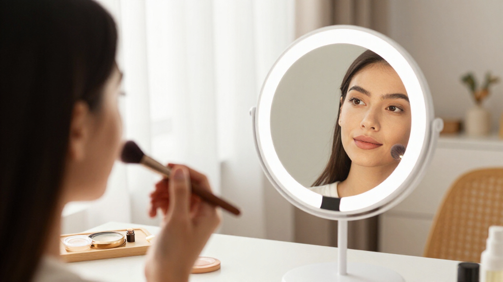compact LED makeup mirrors