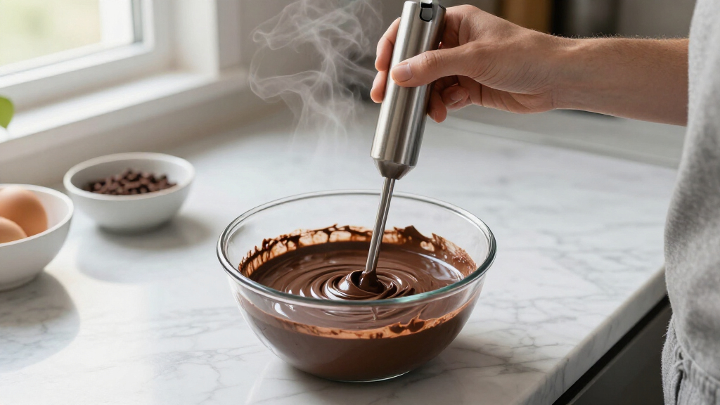 immersion blender for emulsions and ganache