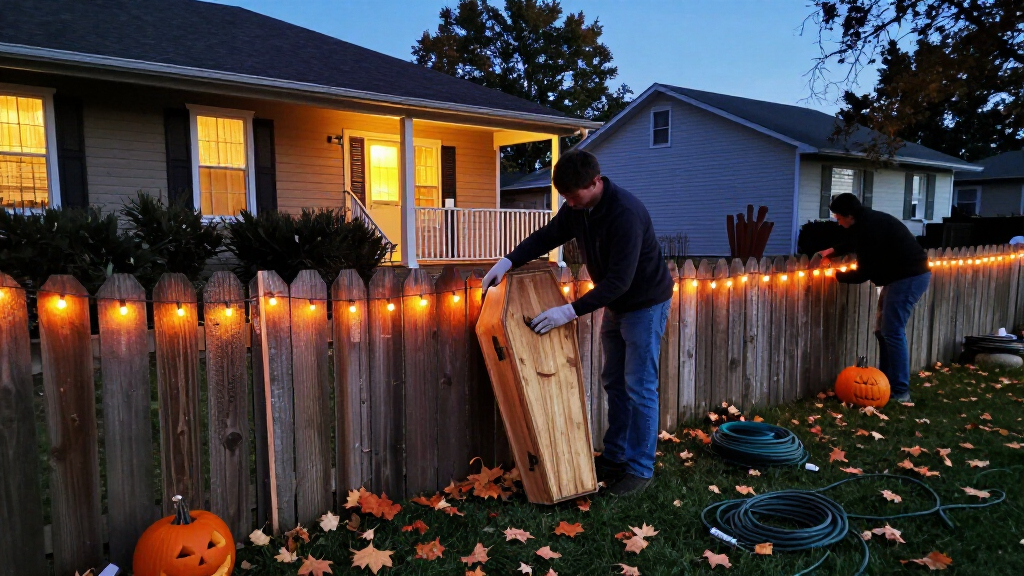 Halloween yard decorations