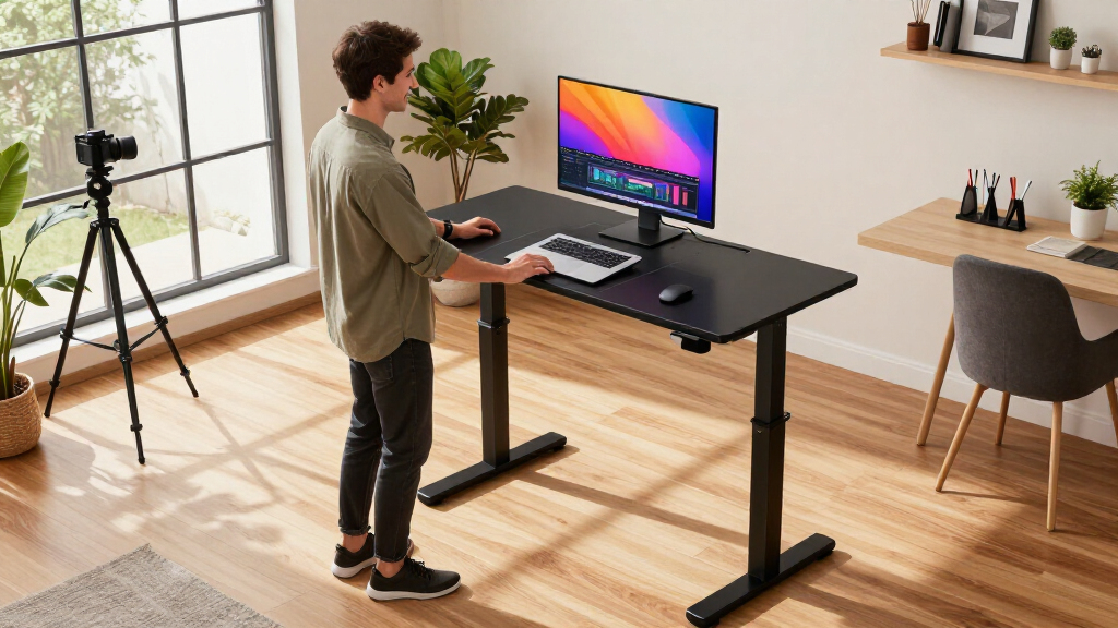 best premium electric standing desk for content creators