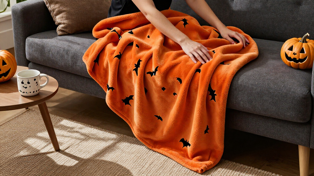 Halloween throw blankets