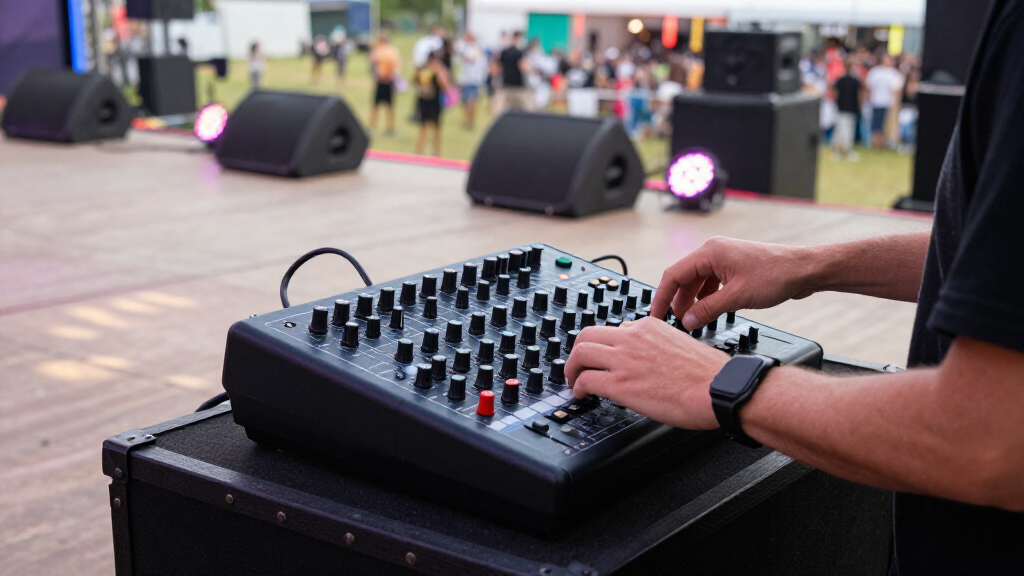 high end pa system with mixer for live events
