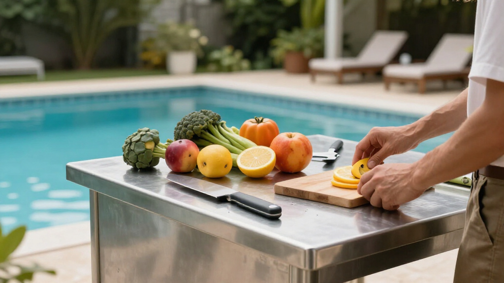 best outdoor prep tables stainless steel