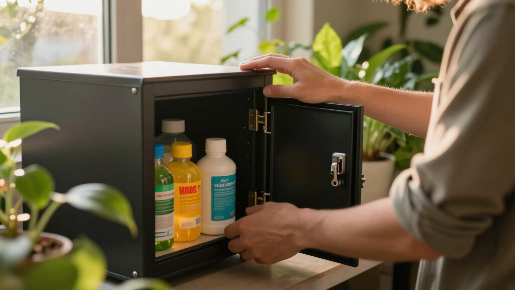 best lockable storage cabinet for hydroponic supplies
