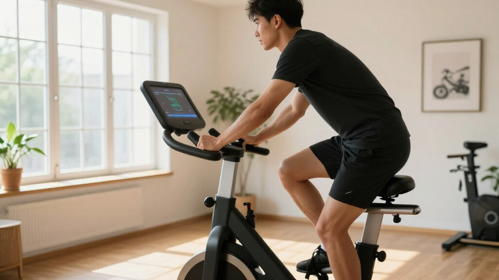 spin bike with screen