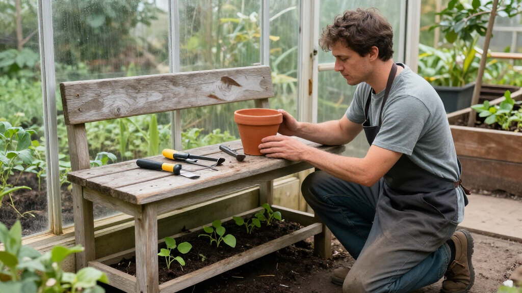 best utility benches for garden storage