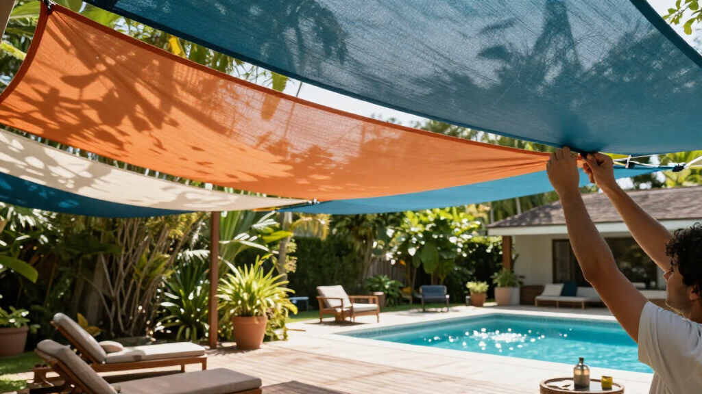 shade sails for backyard