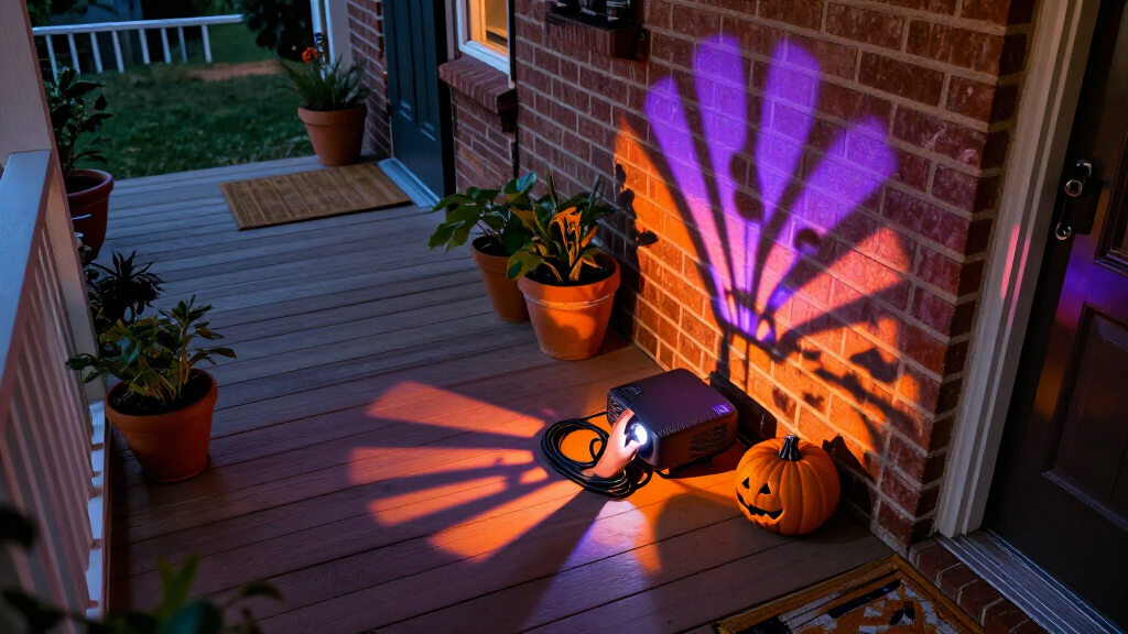 smart Halloween projection lights