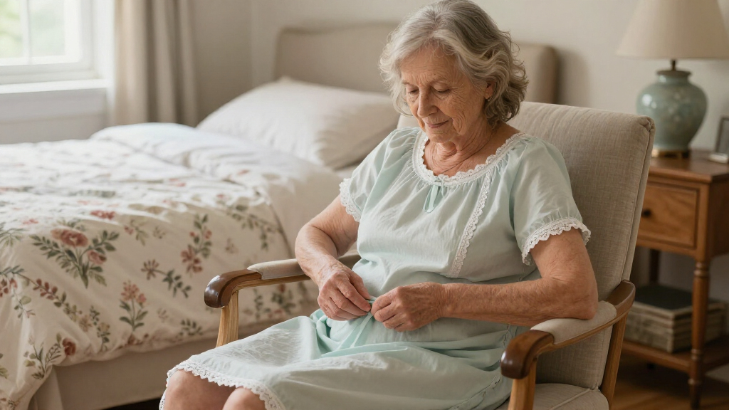 nightgown for elderly woman