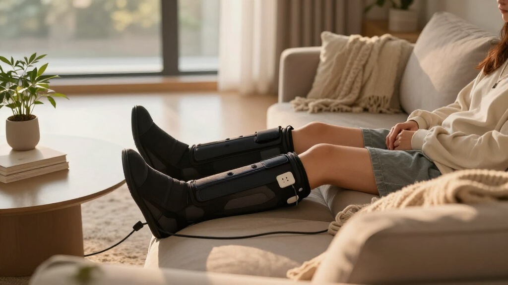 leg compression boots for at home recovery