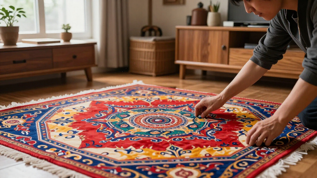 yilong medallion silk rug traditional