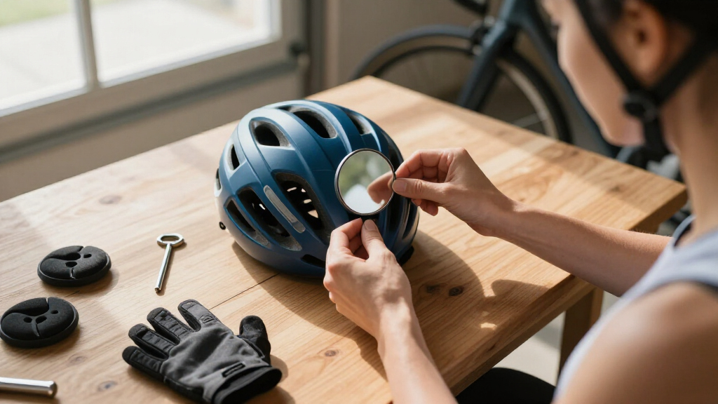 bicycle helmet mirror