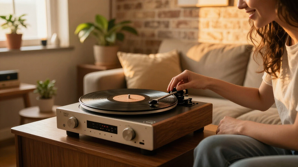 turntable with built in preamp premium