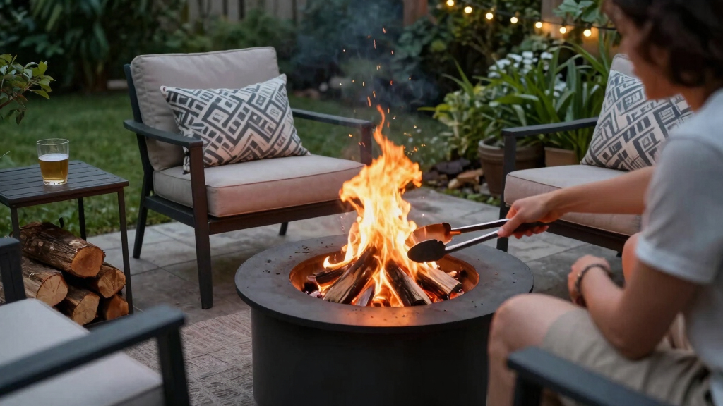 best outdoor conversation set with fire pit