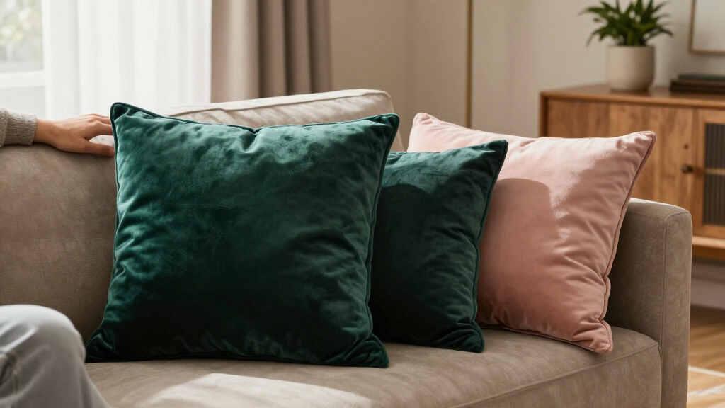 luxury velvet throw pillows