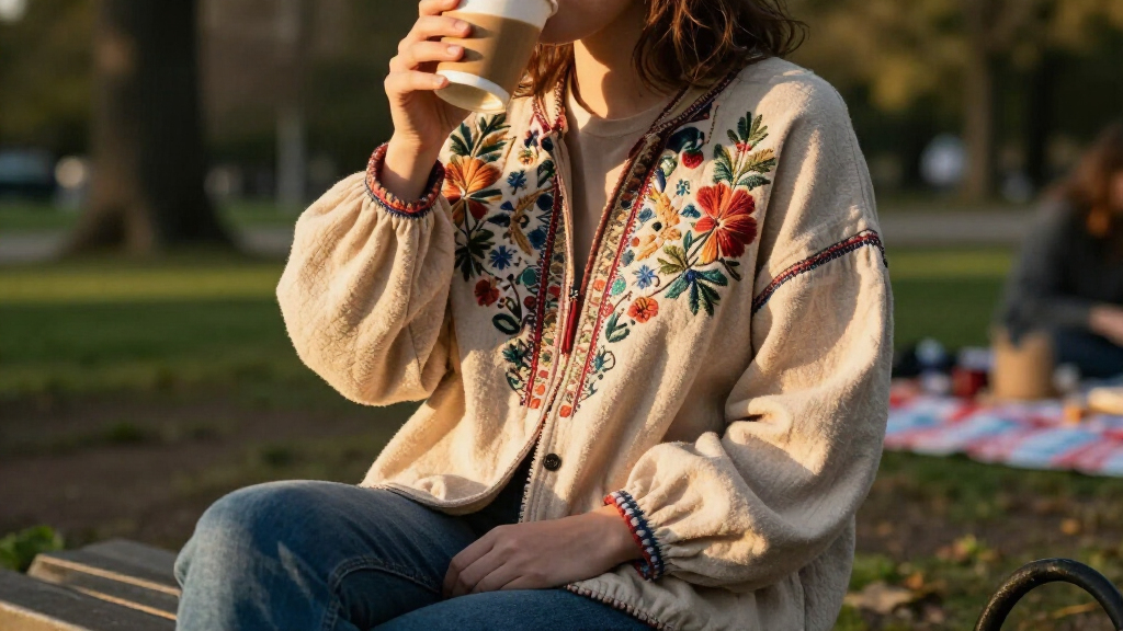 boho embroidered jackets