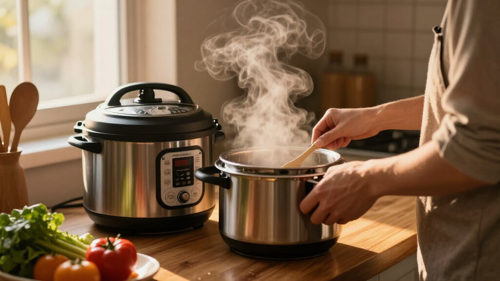 pressure cookers with automatic steam release
