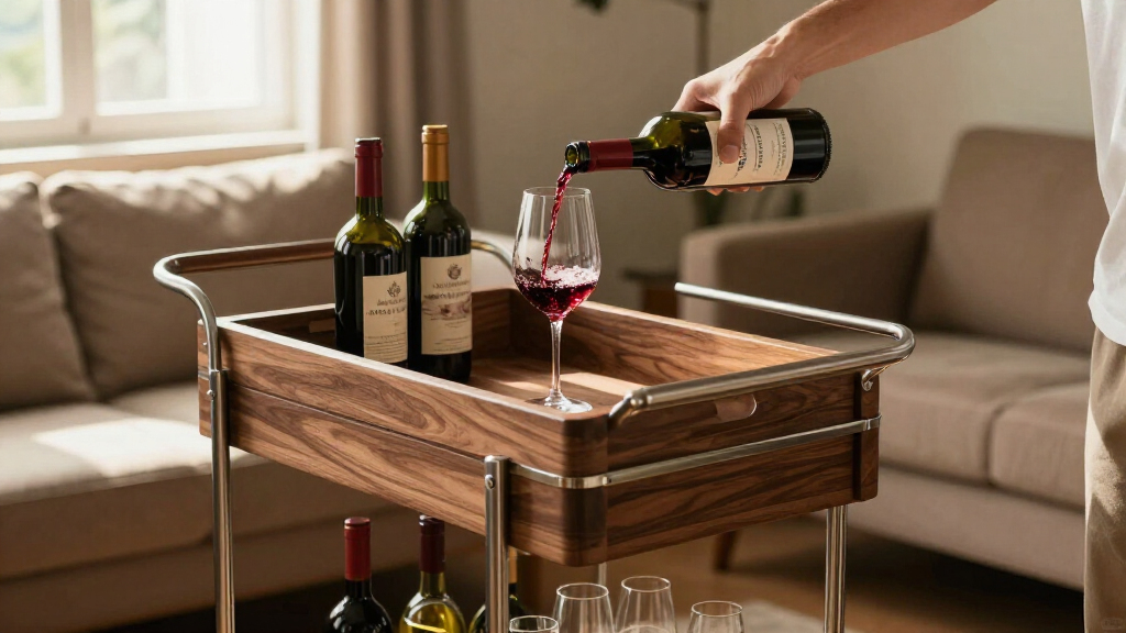 bar carts with wine storage