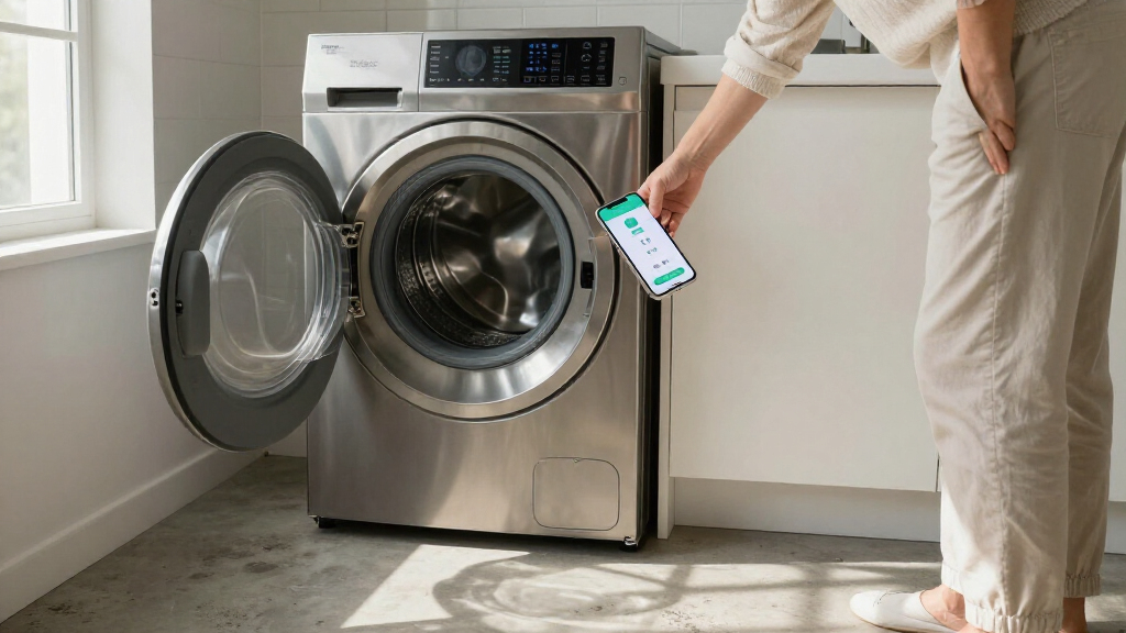 high efficiency washer dryer sets with smart controls