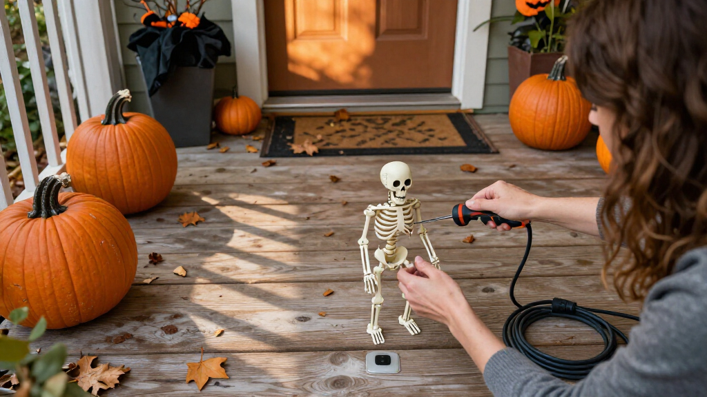 Halloween animatronic decorations