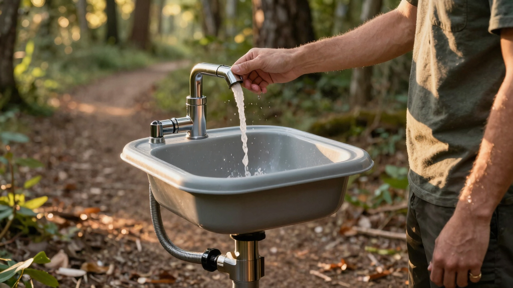 best portable sink and shower combo for camping