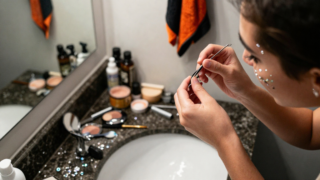 Halloween face gems
