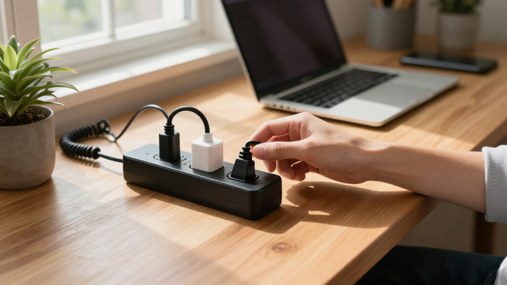 surge protector power strip long cord