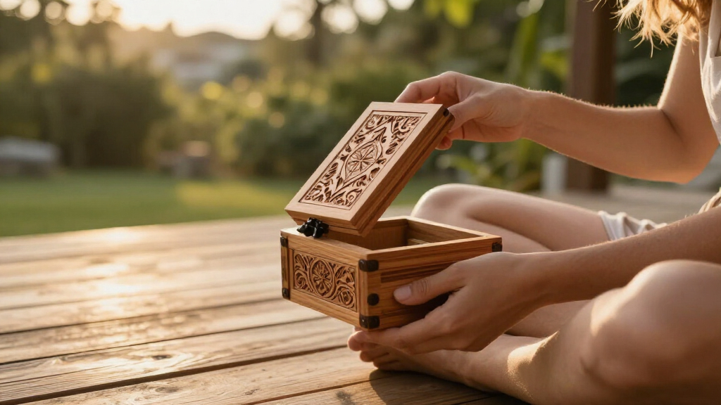 wooden tarot card boxes