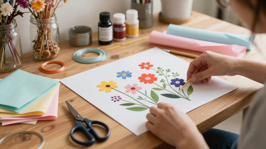 spring floral craft supplies