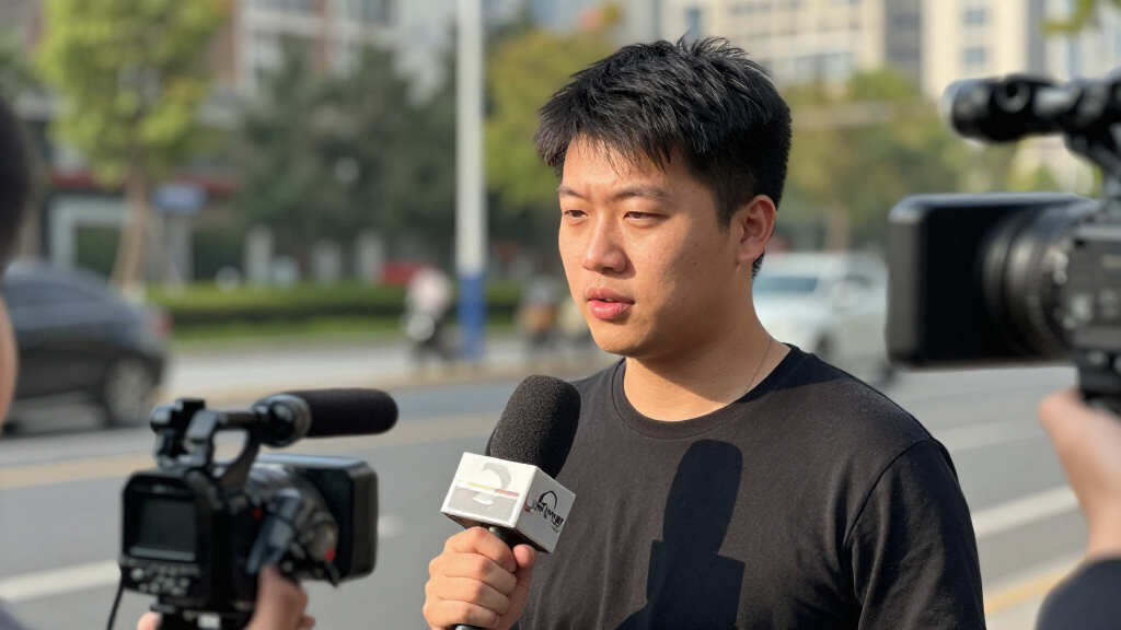 news media microphones