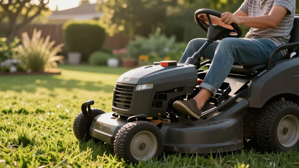 electric riding lawn mowers