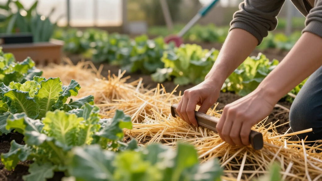 best straw mulch for summer vegetable beds