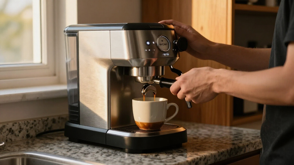 semi automatic espresso machine with plumb in option