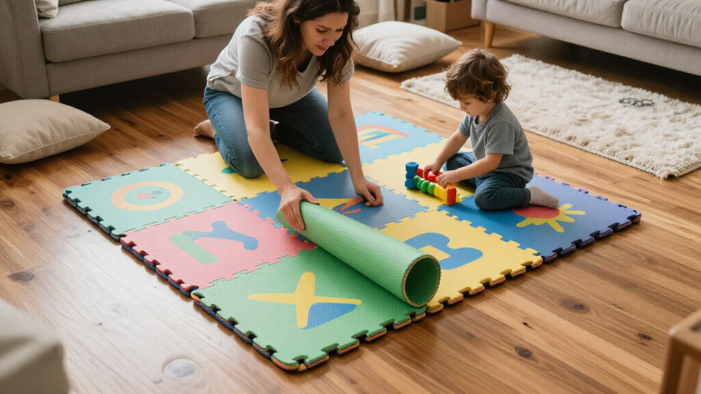 nontoxic play mats foldable