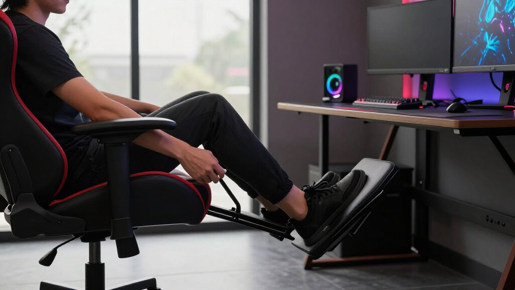 gaming chairs with footrest