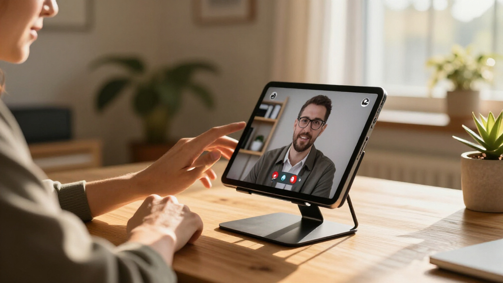tablet stands for video conferencing