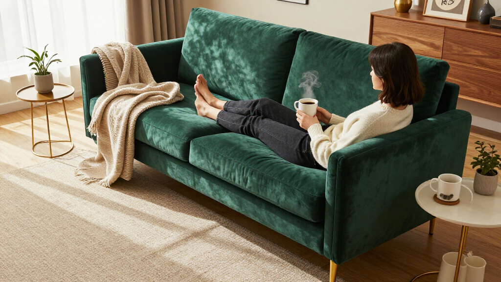 betria velvet sofa review luxurious glam comfort