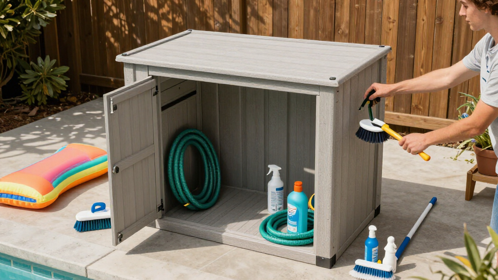 best resin storage shed for pool equipment